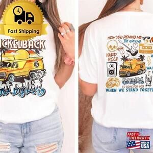 Get Rollin New Album Rock Band Concert 2 Sided T-Shirt